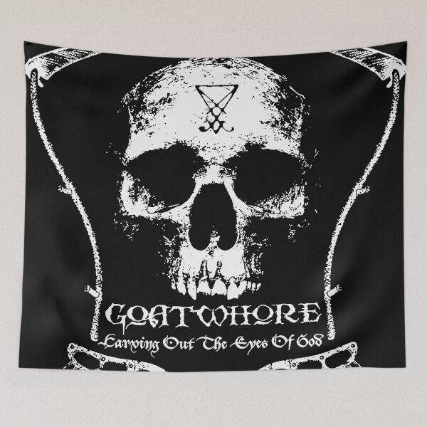 Item preview, goatwhore skull designed and sold by lempikutch.