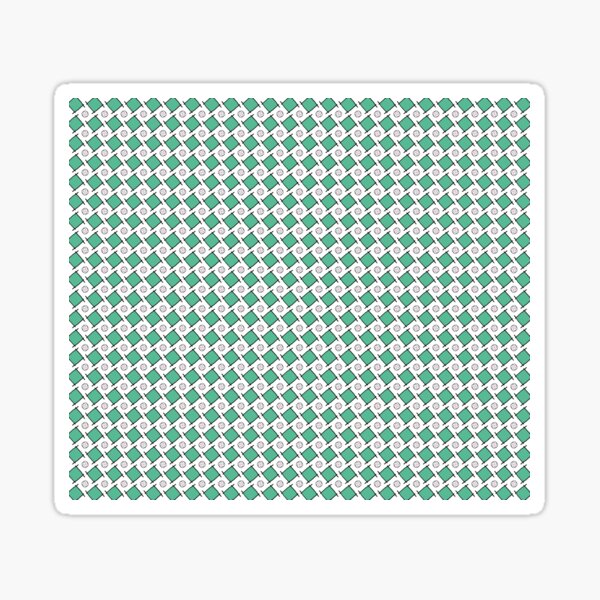 Motif "Petits carrés verts" Sticker