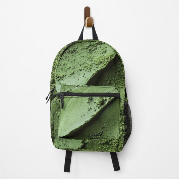 Item preview, Textured layers of natural match green powder spread across a rich, earthy surface in varied patterns. designed and sold by Jerhus.