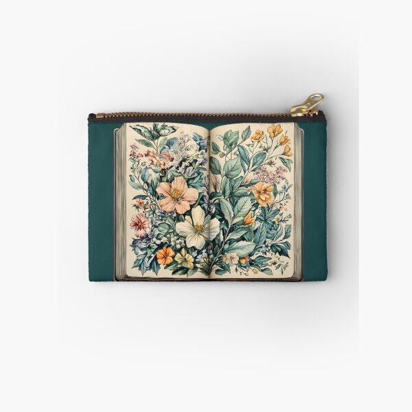 Item preview, An Open Book with Blooming Flowers - Literary Magic and Nature-Inspired Art designed and sold by ArtfullyJua.