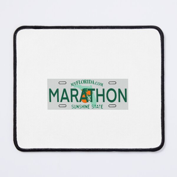 Item preview, Marathon License Plate designed and sold by delmarvastickers.
