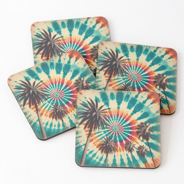 Item preview, Retro Tie Dye Palm Trees 2 designed and sold by BassHeadMomma.