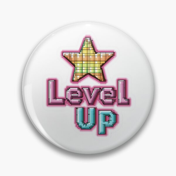 Item preview, Colorful Pixel Art Level Up Sticker with Star designed and sold by Liseri.