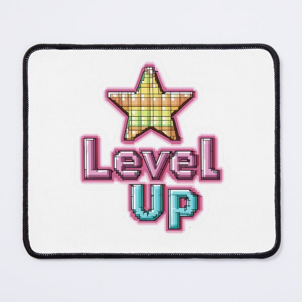 Item preview, Colorful Pixel Art Level Up Sticker with Star designed and sold by Liseri.
