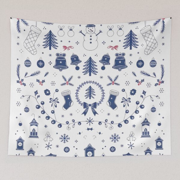 Item preview, Festive Winter Cheer: Minimalist Christmas Pattern designed and sold by Simplehue.