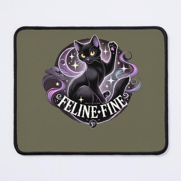 Item preview, Mystical Black Cat | Feline Fine Halloween Design designed and sold by CreationbyNiki.