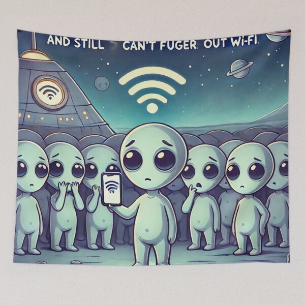 Aperçu de l'œuvre wi-fi alien créée et vendue par aunins7.