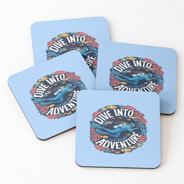 Item preview, Dive Into Adventure Scuba Diving Ocean Exploration Design designed and sold by InkredibleZ.