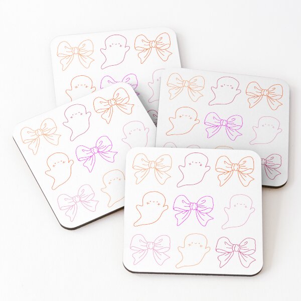 Item preview, Coquette ghost with pink and orange bows designed and sold by emhop13.