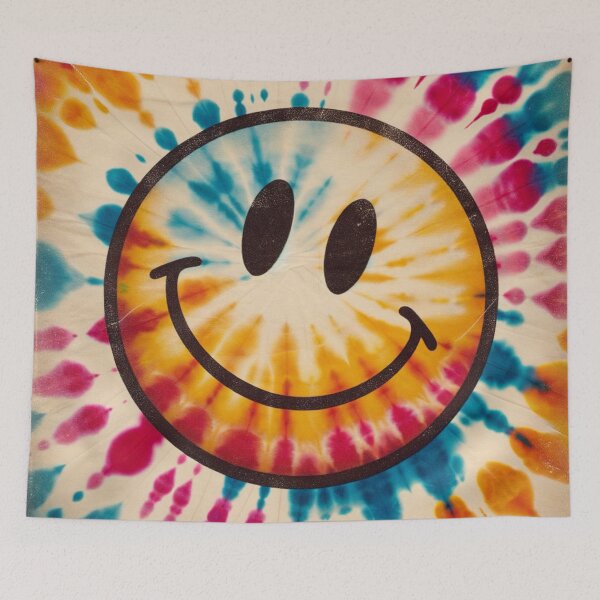 Item preview, Retro Tie Dye Smiley Face 1 designed and sold by BassHeadMomma.