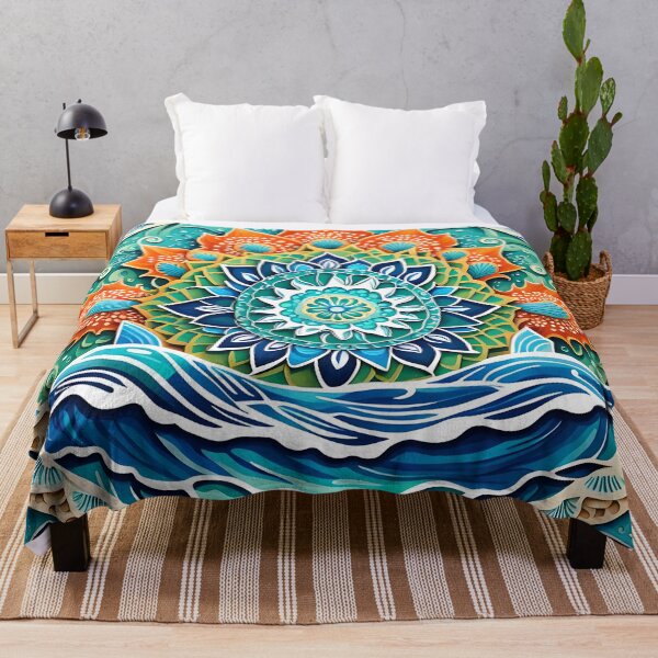 Item preview, Ocean Mandala of Colors and Marine Life designed and sold by MandalasShops.