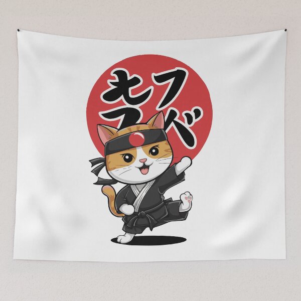 Item preview, Karate Cat designed and sold by Azalea Gallery.