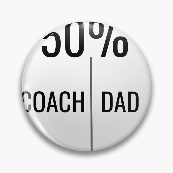 Item preview, Half coach, half dad, funny dad coach designed and sold by Merchattack.