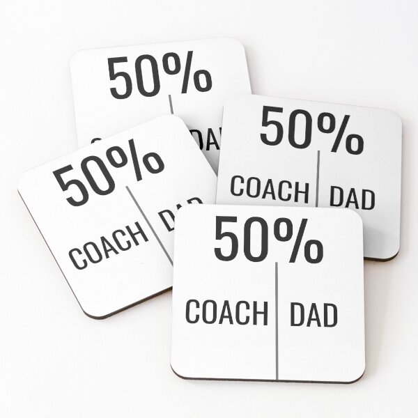 Item preview, Half coach, half dad, funny dad coach designed and sold by Merchattack.