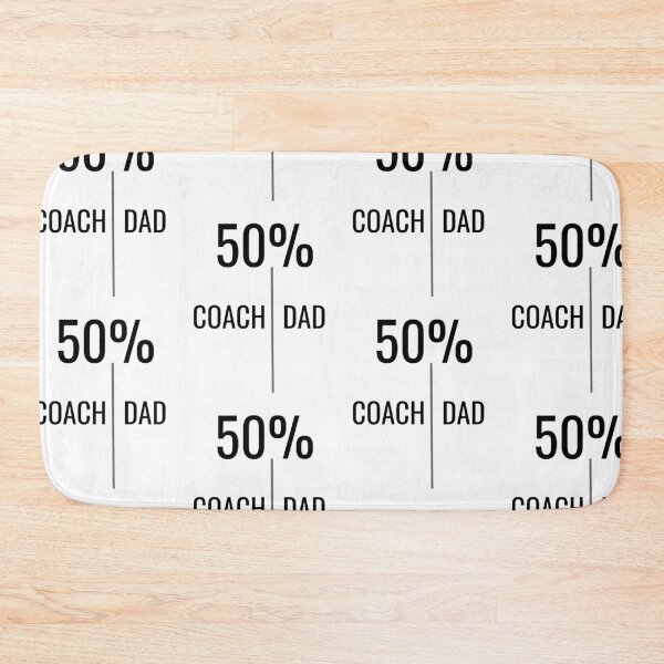 Item preview, Half coach, half dad, funny dad coach designed and sold by Merchattack.