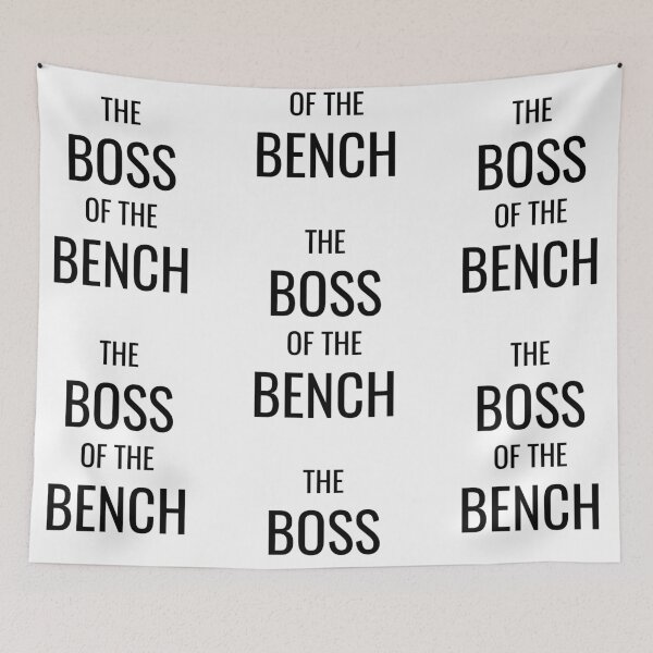 Item preview, The boss of the bench, funny coach humor designed and sold by Merchattack.