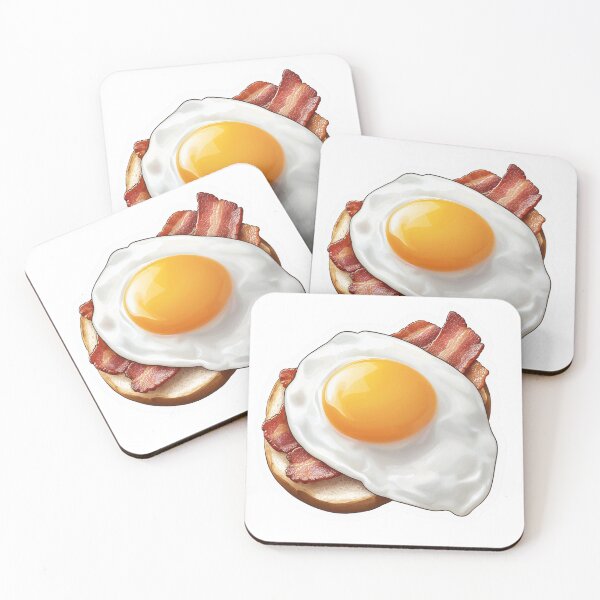 Item preview, Fried Egg and Crispy Bacon Sandwich Sticker for Breakfast Lovers designed and sold by Liseri.