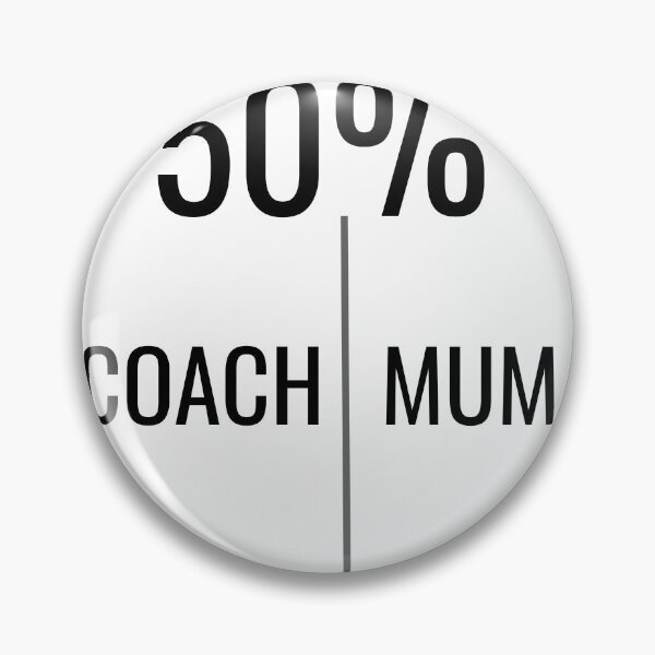 Item preview, Half coach, half mom, funny coach mum designed and sold by Merchattack.