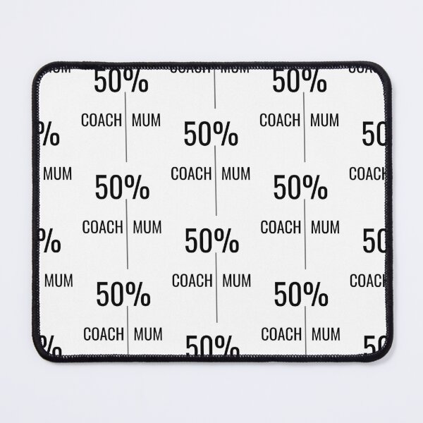 Item preview, Half coach, half mom, funny coach mum designed and sold by Merchattack.