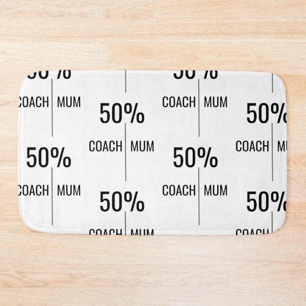 Item preview, Half coach, half mom, funny coach mum designed and sold by Merchattack.