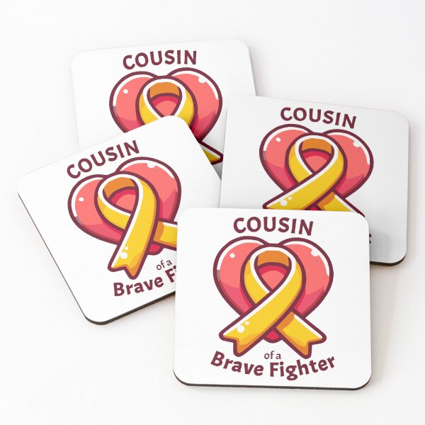 Item preview, Cousin of a Brave Fighter - Childhood Cancer Awareness Month designed and sold by QuirkPrint.