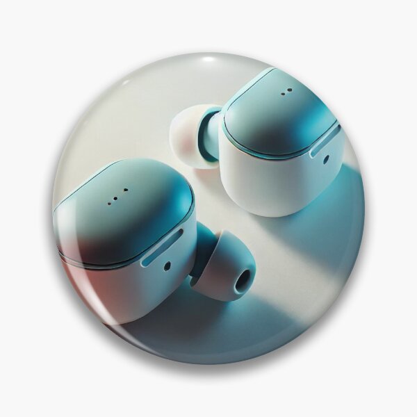 Item preview, Auricolari Wireless Moderni su Superficie Bianca designed and sold by devizz.