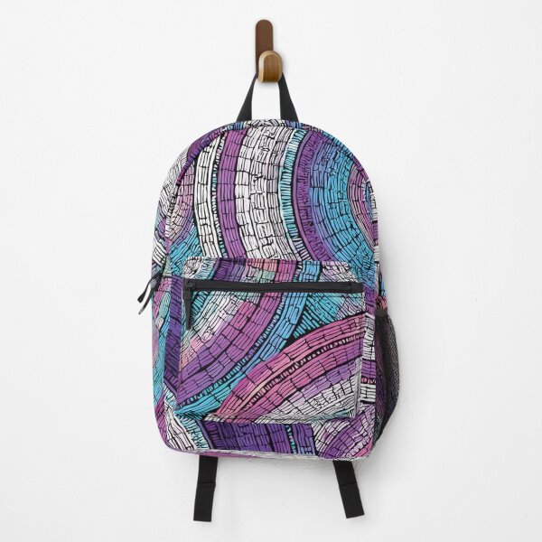 Item preview, A blue circular waves pattern design with intersecting circles and bold hues. designed and sold by HEMRO.