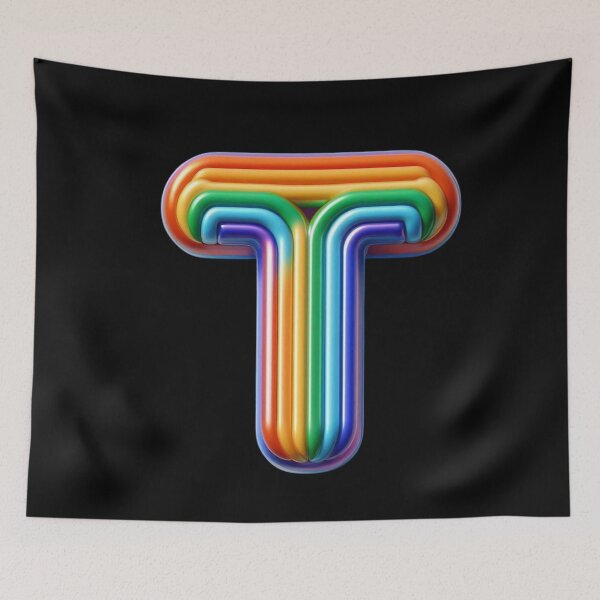 Item preview, Letra T, Arcoiris designed and sold by Myra365Art.