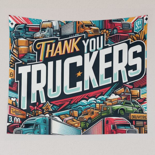 Item preview, Thank you truckers designed and sold by MarElfArtelier.