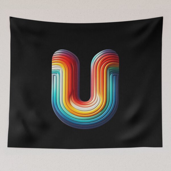 Item preview, Letter U, Rainbow designed and sold by Myra365Art.