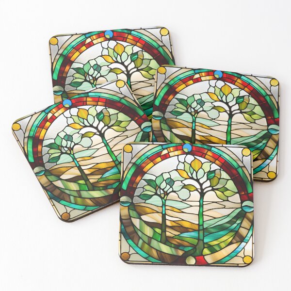 Item preview, Fertility Inspired, Stained Glass Landscape, Print 3 designed and sold by larissa-myrie.