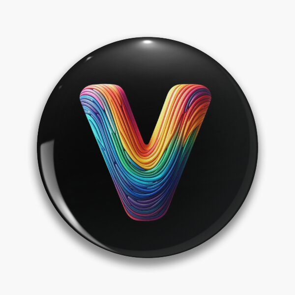Item preview, Letter V, Rainbow designed and sold by Myra365Art.