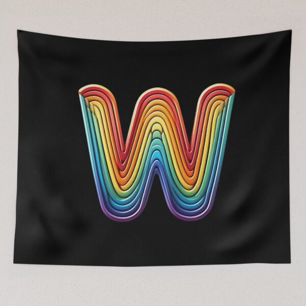 Item preview, Letter W, Rainbow designed and sold by Myra365Art.