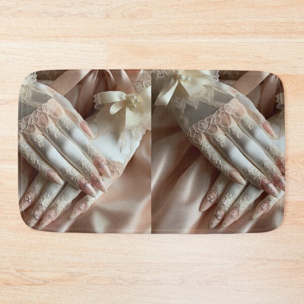 Item preview, Delicate lace gloves and nails with floral design. designed and sold by freackly.