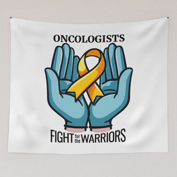 Item preview, Oncologists Fight for the Warriors - Childhood Cancer Awareness Month designed and sold by QuirkPrint.