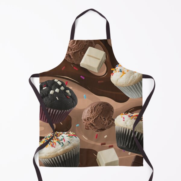 Item preview, Chocolate Cupcakes and Colorful Sprinkles Pattern designed and sold by Promoc.