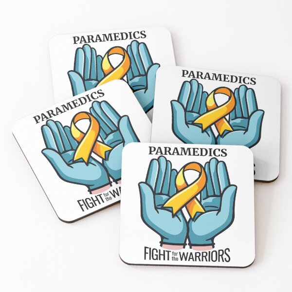 Item preview, Paramedics Fight for the Warriors - Childhood Cancer Awareness Month designed and sold by QuirkPrint.