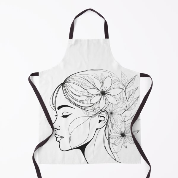 Item preview, Minimalist linear drawing of a woman's face profile designed and sold by jean-nicolas.