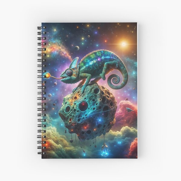 Item preview, Star-Catching Cosmic Chameleon designed and sold by koreatvtea.