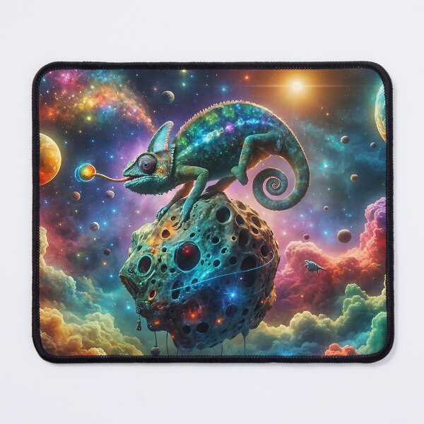 Item preview, Star-Catching Cosmic Chameleon designed and sold by koreatvtea.