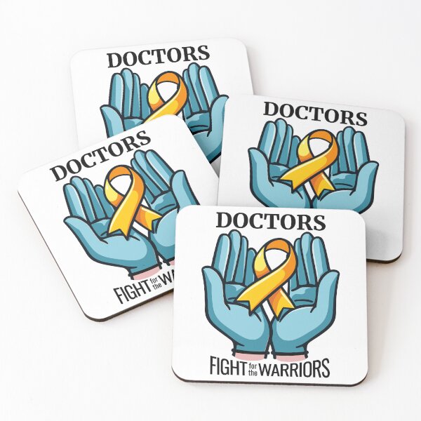 Item preview, Doctors Fight for the Warriors - Childhood Cancer Awareness Month designed and sold by QuirkPrint.