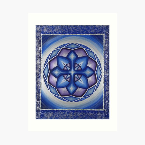 Blue Mandala Art Print