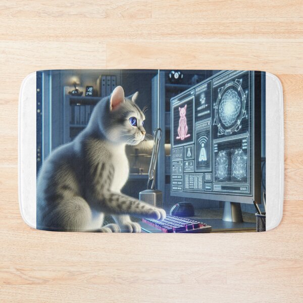 Item preview, Copy of Cat Hacker Design Geek Tech Enthusiast Cat Lover,Cat Hacker Gaming Enthusiasts Apparel designed and sold by majidi1.
