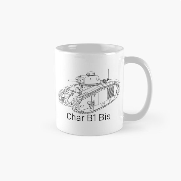 Aperçu de l'œuvre Diagramme des chars lourds français de la Seconde Guerre mondiale Char B1 Bis créée et vendue par MilitaryMart.