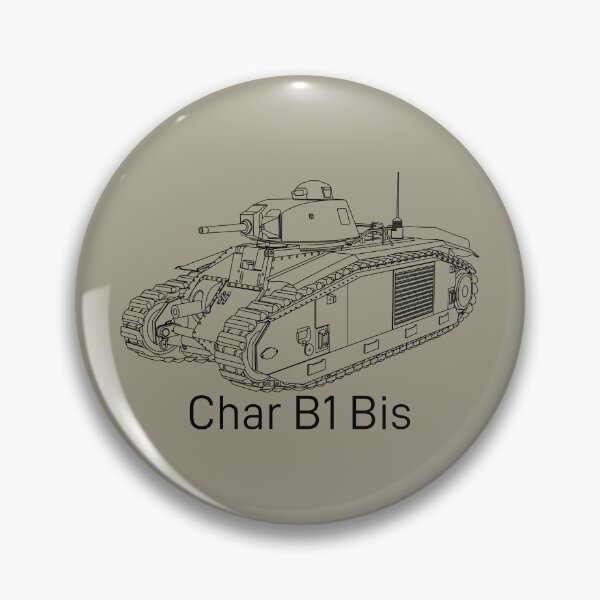Artikelvorschau, Char B1 Bis - Diagramm der französischen schweren Panzer aus dem 2. Weltkrieg entworfen und verkauft von MilitaryMart.