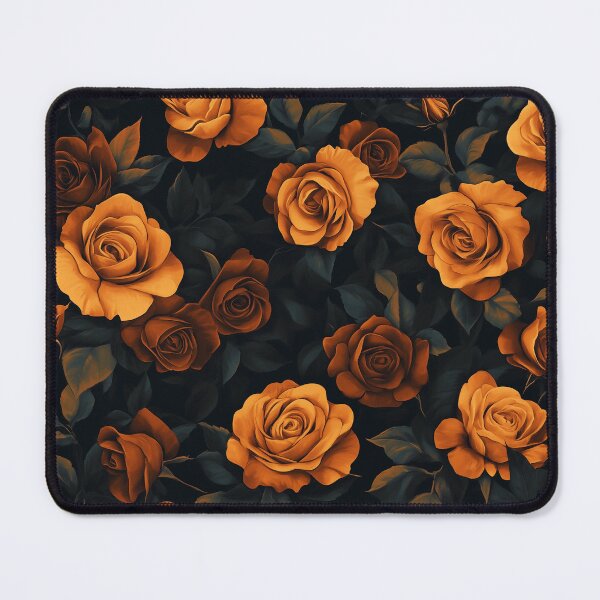 Item preview, Pattern of orange and brown roses designed and sold by valerko26.