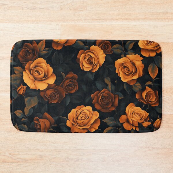 Item preview, Pattern of orange and brown roses designed and sold by valerko26.