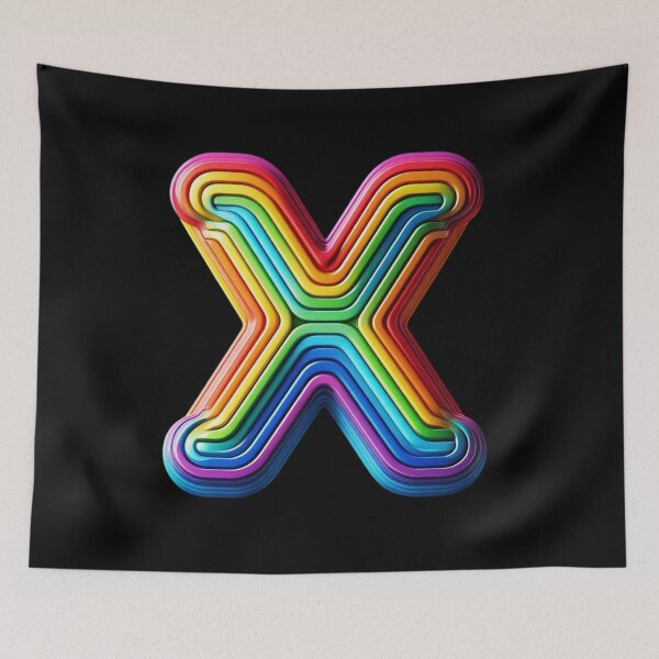 Item preview, Letter X, Rainbow designed and sold by Myra365Art.