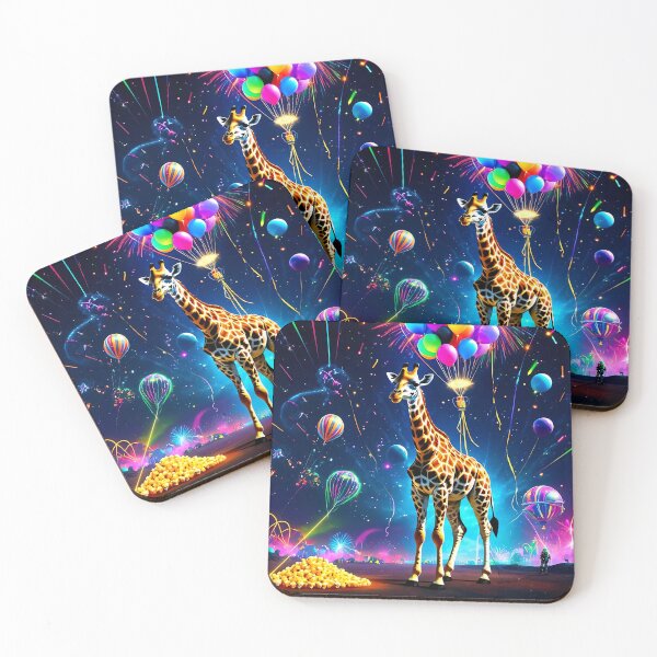 Item preview, Futuristic Giraffe at Space Carnival designed and sold by koreatvtea.