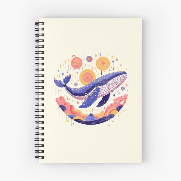 Item preview, Galactic whale over pastel ocean floor designed and sold by WDDesignShop.